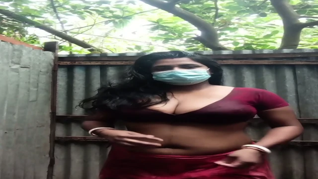 Indian newly married girl showering in bathroom