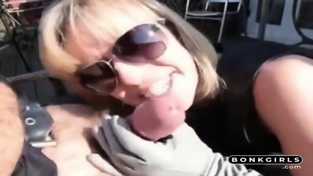 Amateur Blonde Mature BlowJob with Facial