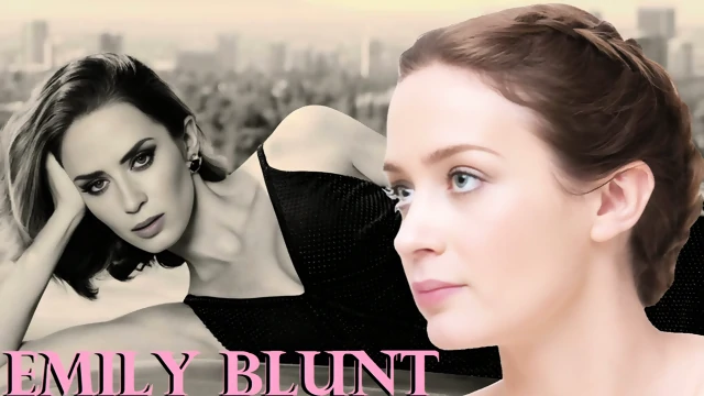 4 nutshots celebrity ballbusting EMILY BLUNT sexy British milf