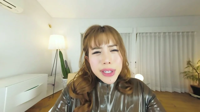 VR-A Beautiful Girl With A Dick Wearing A Latex Suit - Maria Nagai