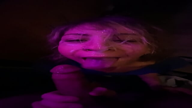 His perfect cock shooting those perfect ropes all over my pretty face