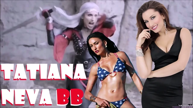 Tatiana Neva busty BALLBUSTING COMPILATION black widow, lara croft, trinity