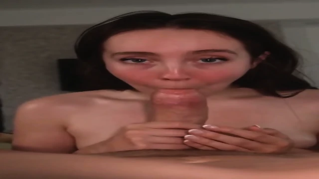 Big tits babe blowjob with facial