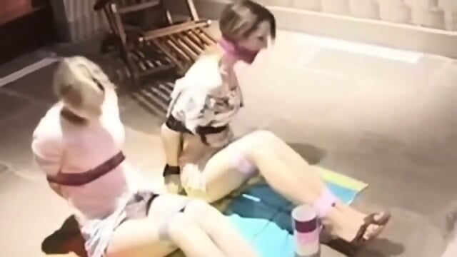 Multicoloured Tape Bondage