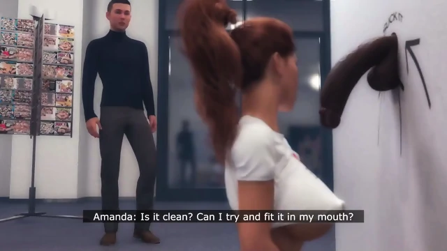 A  A Sex Shop Ended With Fucking The Salesperson. 3D Animation Cuckold Blowjob And Pussyfucking With Creampie