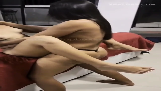 Brazilian Strapon Lesbian by The couch