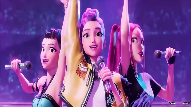 Demon Hunters 3 girls BALLBUSTING 3 nutshots