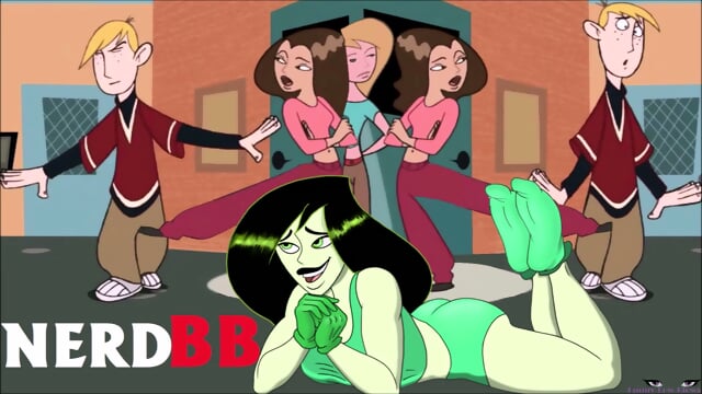 Kim Possible 3 girls NERD BALLBUSTING redhead kick in the balls