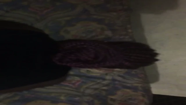 Purple hair ebony phone bone