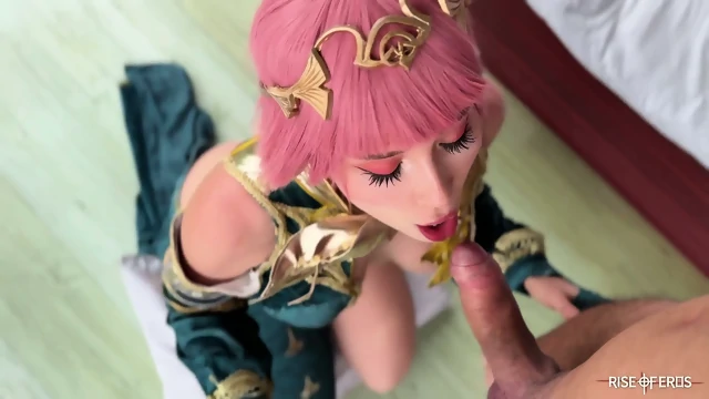 Sweetie Fox Playing Rise Of Eros And Cum In Pink Haired