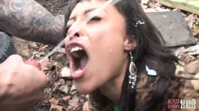 Alyssa Gets Blasted On Her Pretty Face