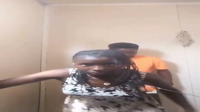 Two Matured Black Teens Having A Good Time At Home