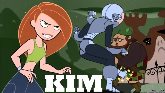 Kim Possible HARD BALLBUSTING to poor goon ANIME 2 kicks in the nuts REDHEAD