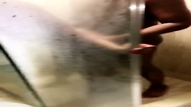 EBONY SHOWER FUCK 2