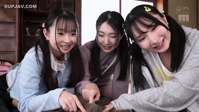 3 Petite Teens Kana Yura, Tsubomi Mochizuki, Hikaru Minasuki Jerk Off Their Uncle