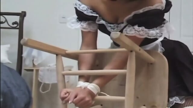 Maid Tied On Chair