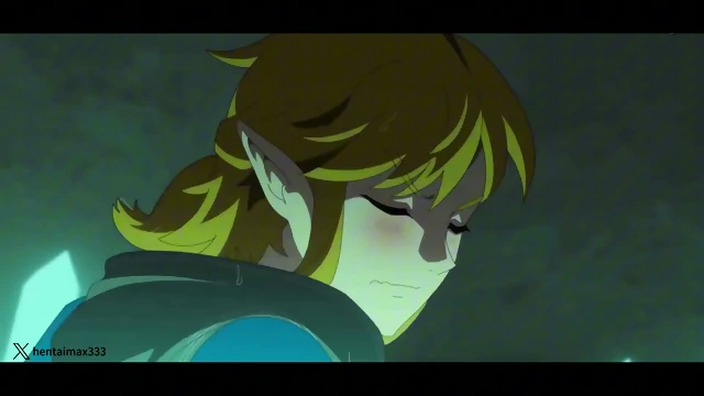 Zelda and link sexing in pool  -hentai anime