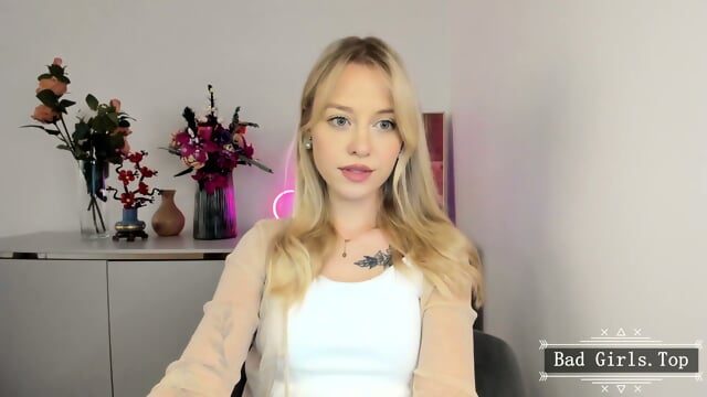 Skinny busty very petite blonde babe on web