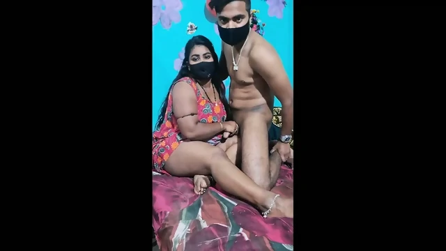 Busty Desi mom fucking with her son
