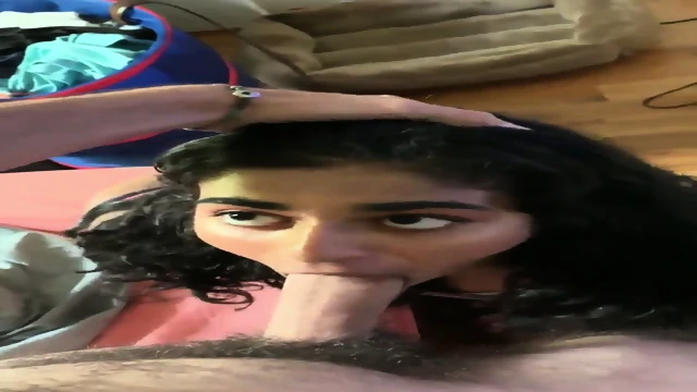 Indian NRI girl deep blowjob