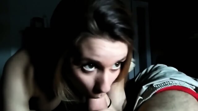 Alexa topless blowjob 2