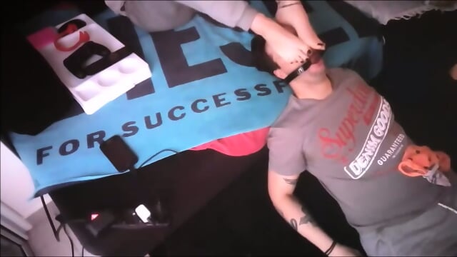 Ball Gag Slave Smells And Licks My Socks