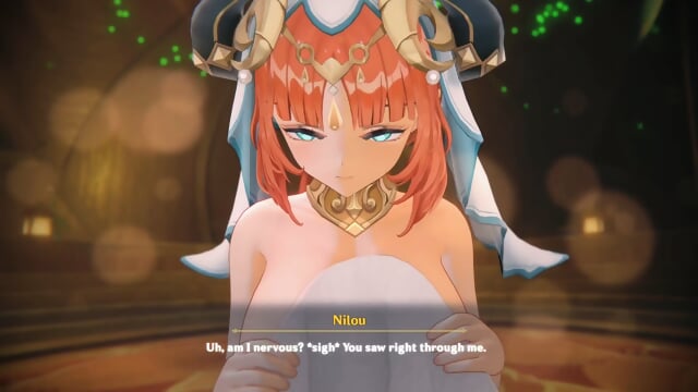 Nilou White Animation No BG Pov