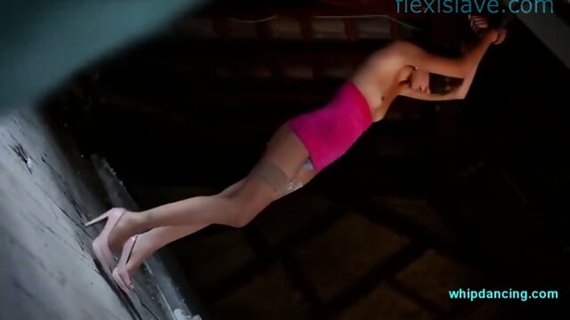 Skinny Bdsm Model Candy Bondage And Nude Whipping In Attic