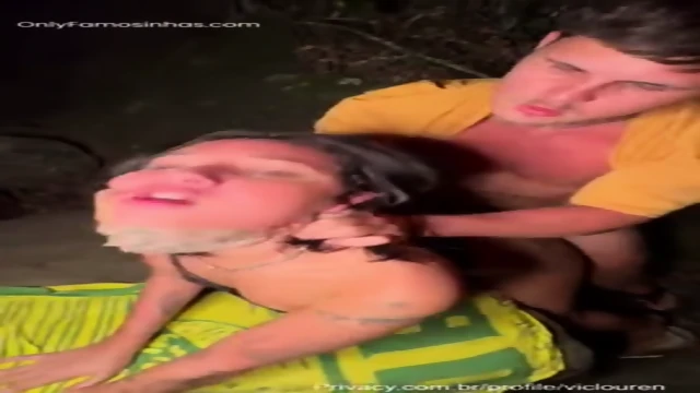 Vic Louren fucking hot in the middle of the woods with a male eater