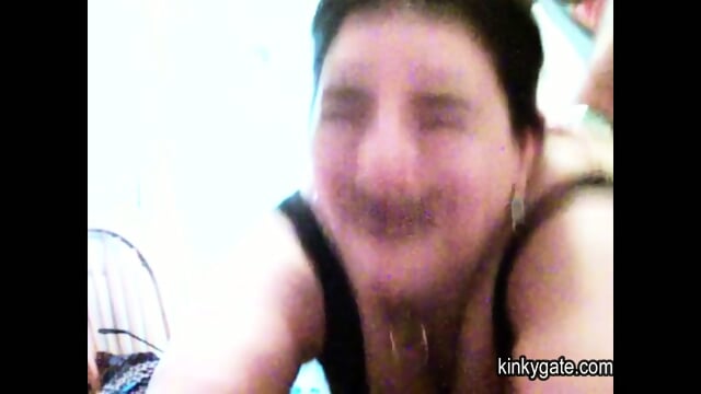 Mature slave Ellen chained and used