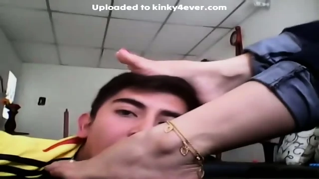 Horny Male Foot Slave Sucking His Mistresss Sexy Toes Nice And Slowly