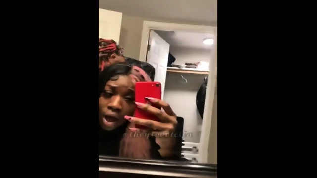 EBONY GIRL BENT OVER AND FUCKED