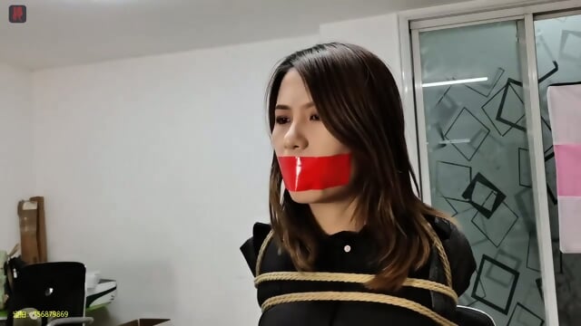 Asian Business Woman Chair Tied