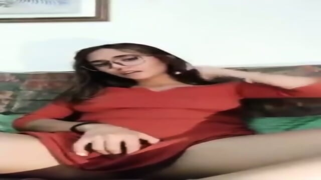Masurbating in glasses