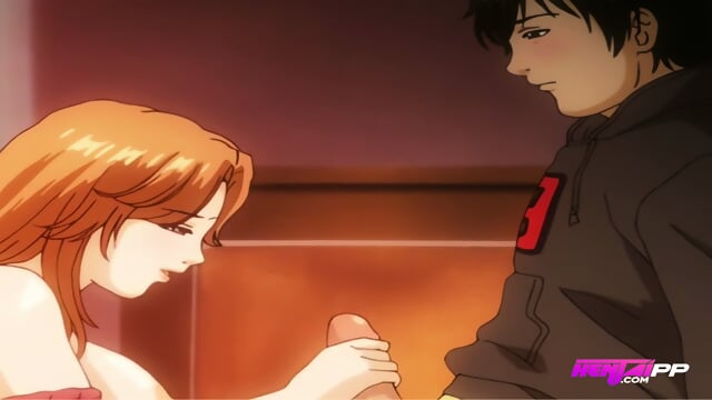 Sensitive Virgin Boy Gets Overwhelmed by a Quick and Messy First Blowjob from a Generous Mommy