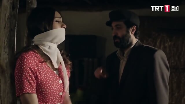 Pretty Girl Poletied In Barn