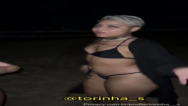 Victoria Stefany Naked Swimming On The Beach