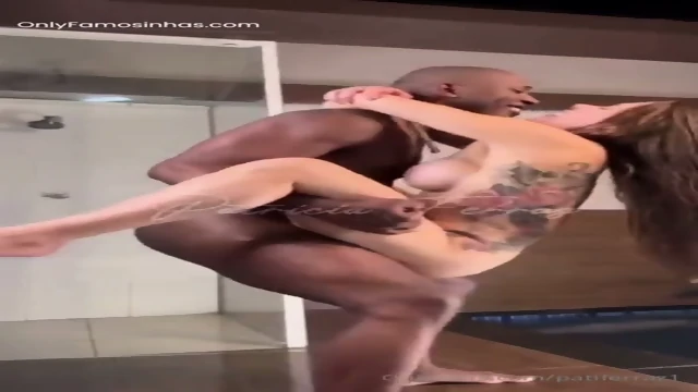 Patricia Ferraz taking a dick to the core of the black guy