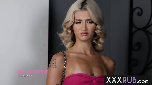 Petite blonde teen fucked by hot lesbian after blonde enjoyed hot massage