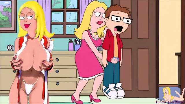 Francine BALL SQUEEZE boy, mom ballbusting cartoon BDSM