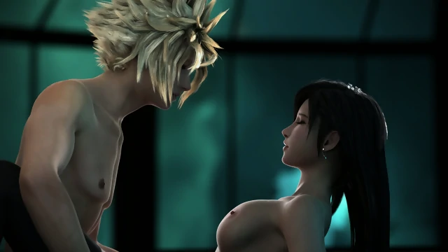 SplinalAnimation - tifa's desk fuck