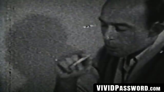 Classic MILF blowjob before retro doggystyle fucking