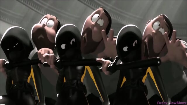 foxy ballbuster NINJA BALLBUSTING crimson paw, Diane Foxington kick in the balls & nut punch