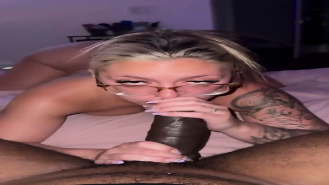 Sexy Busty Blonde Sucks Fucks BBC