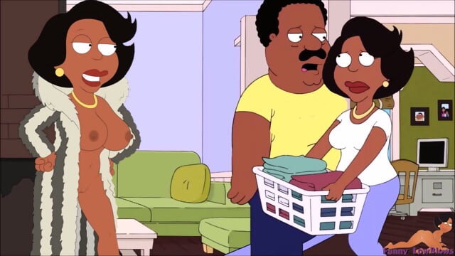 ebony MILF BALLBUSTING Cleveland Show DONNA kick in the balls