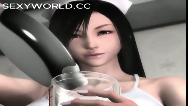 Big tits nurse takes semen