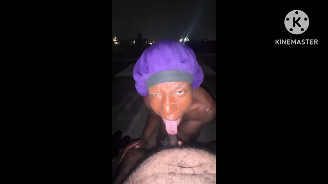 Got caught on roof took slut in my red bedroom & creampied pussy