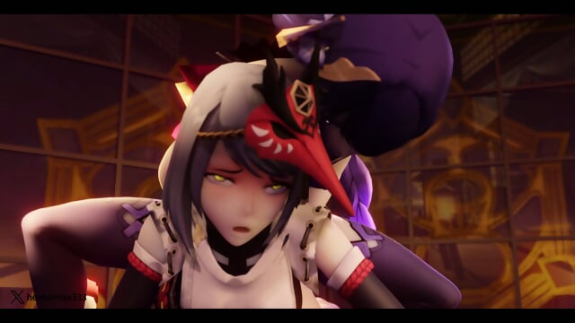 ningguang play  -hentai anime