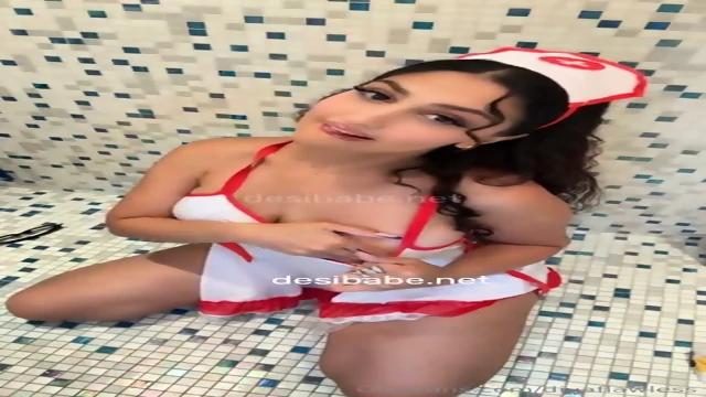 Beautiful Supersexy Famous Model Diva Flawless Exclusive Teasing in See-Through Nurse Cosplay and Hard Pussy Rubbing