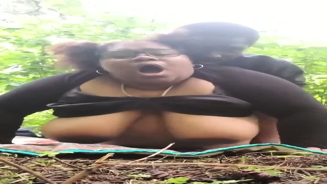 Fucking young thick big booty ebony slut out in public